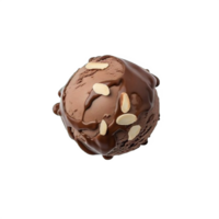 ai généré gourmet la glace crème scoop isolé sur transparent Contexte png