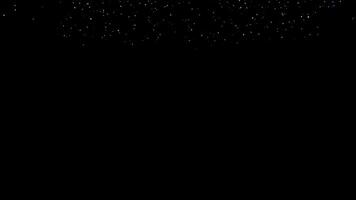 confettis chutes sur noir Contexte. video