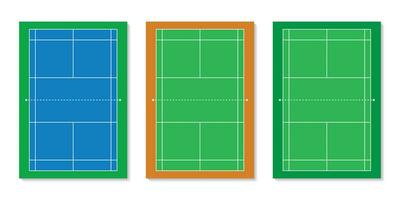 bádminton Corte diagrama vector
