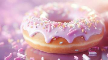 AI generated glaze icing donut food photo