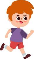 linda niños dibujos animados estilo vector