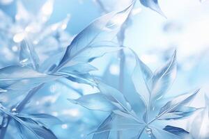ai generado vaso glacial antecedentes congelado cristales fractal antecedentes foto