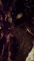 Vertikale Video - - abstrakt psychedelisch dunkel Flüssigkeit Marmor bewirken Bewegung Hintergrund.