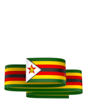 Zimbabwe drapeau élément conception nationale indépendance journée bannière ruban png