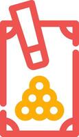 Snooker Creative Icon Design vector