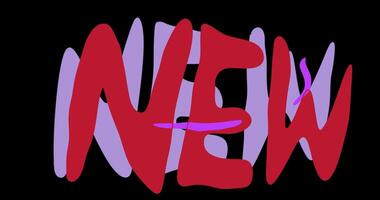 nuevo nombre texto montion animación. vfx video