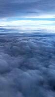 4k nature of clouds, View from an airplane window. Travel concept. traveler, trip, vacation, tourism, landscape. Aerial view sky video