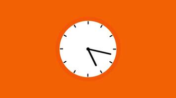 Analog clock spinning animation, wall clock video footage,New clock animation video
