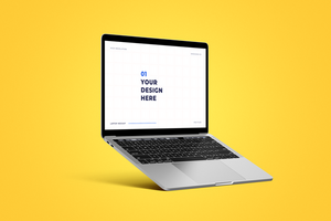 laptop en website scherm mockup psd