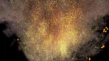 Smoke and spark effect video