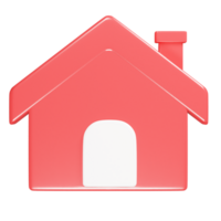 Accueil icône 3d rendre illustration png
