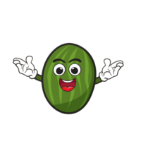 frutas mascotas sonrisa contento gracioso para niños, kawaii garabatear logo png