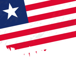 Grunge-style flag of Liberia. png