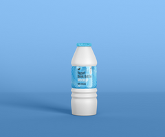 yogurt drink bottle mockup psd