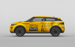 Suv car mockup psd