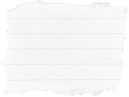 White Torn Paper Piece png