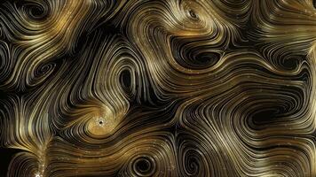 lus abstract goud ronde netwerk achtergrond video