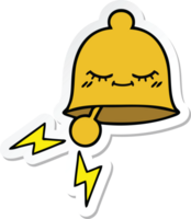 adesivo di un simpatico cartone animato che squilla il campanello png