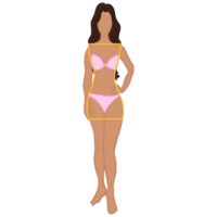 Sanduhr Körper Frau Porträt png