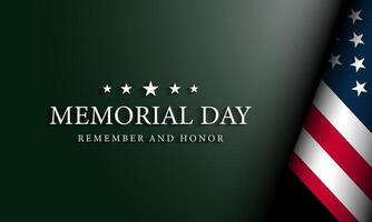 Memorial Day Background Design. vector