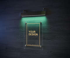 Transparent Plate Mockup psd
