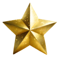 realistisch 3d Gold Star png