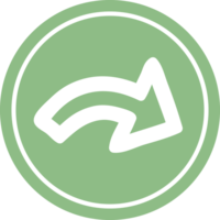 Richtung Pfeil kreisförmig Symbol Symbol png