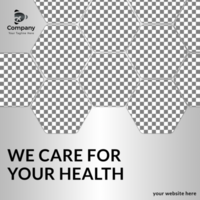 Mediacal service helth care square social media post school admission banner Template Design. psd