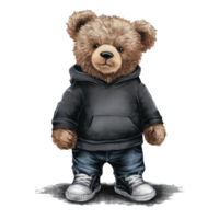 à la mode nounours ours prêt pour Jeu journée illustration png