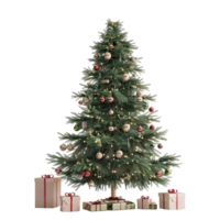 arbre de noël sur fond transparent png