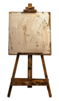 dell'artista cavalletto con bianca dipingere struttura, tagliare su - azione .. png