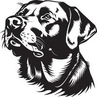 Labrador Retriever dog clipart, Labrador Retriever black vector
