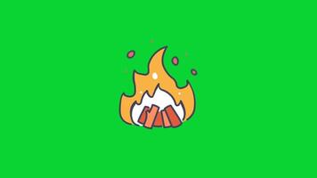 Seasons Sticker icons collection, 3D Animation Green Screen, Element Stock Overlay 4k Cartoon Animation Stickers, Realistic running with loop animation chroma key, Green Screen Background video