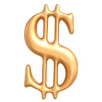 signe dollar or png