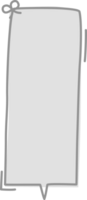 mano disegnare scarabocchio minimo discorso bolla Palloncino, icona etichetta promemoria parola chiave progettista testo scatola bandiera png