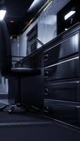 futuristic office and communication network center video