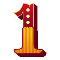 Circus Number Style vector
