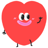 fofa coração desenho animado png