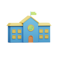 3d illustrazione musica scuola png