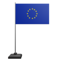 3 D illustration European Union Flag icon png
