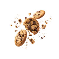 chocolate lasca bolacha explosão isolado em uma transparente fundo png