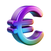 Euro sign 3D Euro symbol 3D Euro design 3D Euro icon png