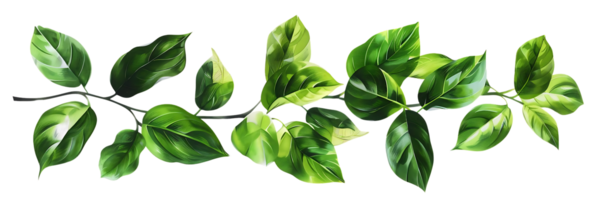 verde folhas ramo ilustração png