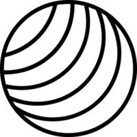 pelota icono símbolo imagen vector
