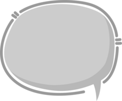 main dessiner griffonnage minimal discours bulle ballon, icône autocollant note mot-clé planificateur texte boîte bannière png