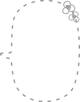 mano disegnare scarabocchio minimo discorso bolla Palloncino, icona etichetta promemoria parola chiave progettista testo scatola bandiera png