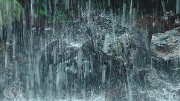 Cascading Water Over Rocks video