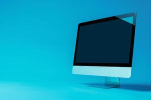 Desktop Computer Mockup Featuring a  and Innovative Design photo