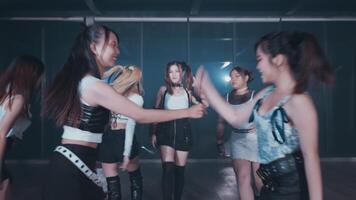 Energetic Dance Group in Studio video