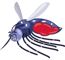 fofa mosquito vôo desenho animado png